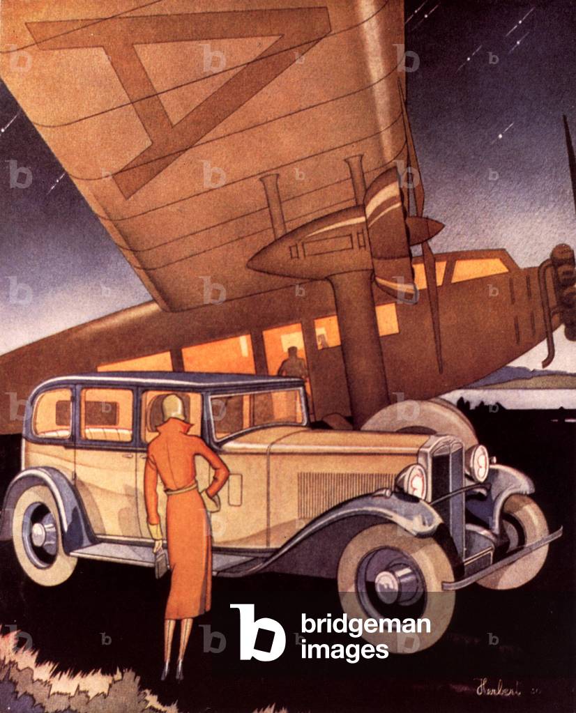 Aeroplanes Cars 1920s Poster, France, 1920s