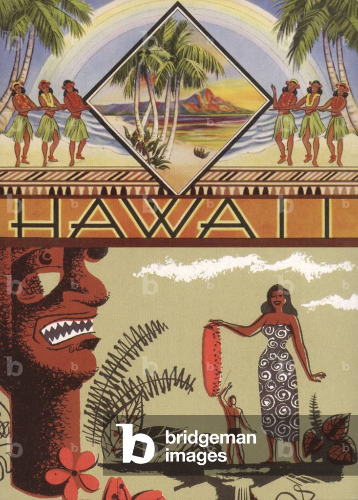 Hawaii Postcard, USA, 1930s
