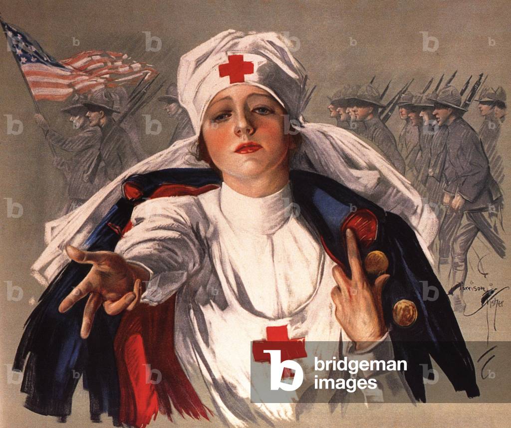 American Red Cross recruitment poster during World War I, c.1918 (poster)