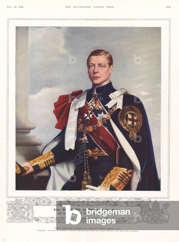 King Edward VIII Magazine Plate, UK, 1930s