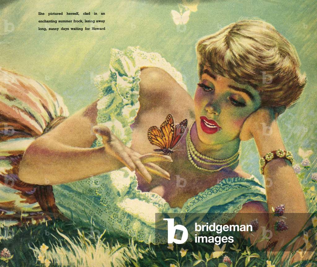Butterflies Butterfly, Magazine Plate, UK, 1950s