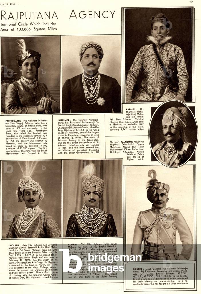 hindu chiefs, 1890s