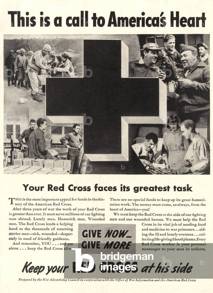 The Red Cross Magazine, advert, USA, 1940s