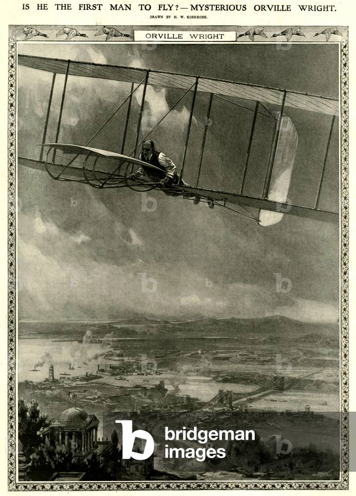 Orville Wright Magazine Plate, UK, 1900s