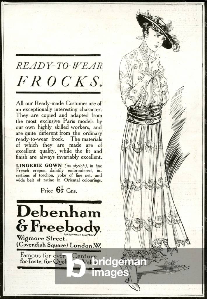 Debenhams Magazine Advert, UK, 1910s