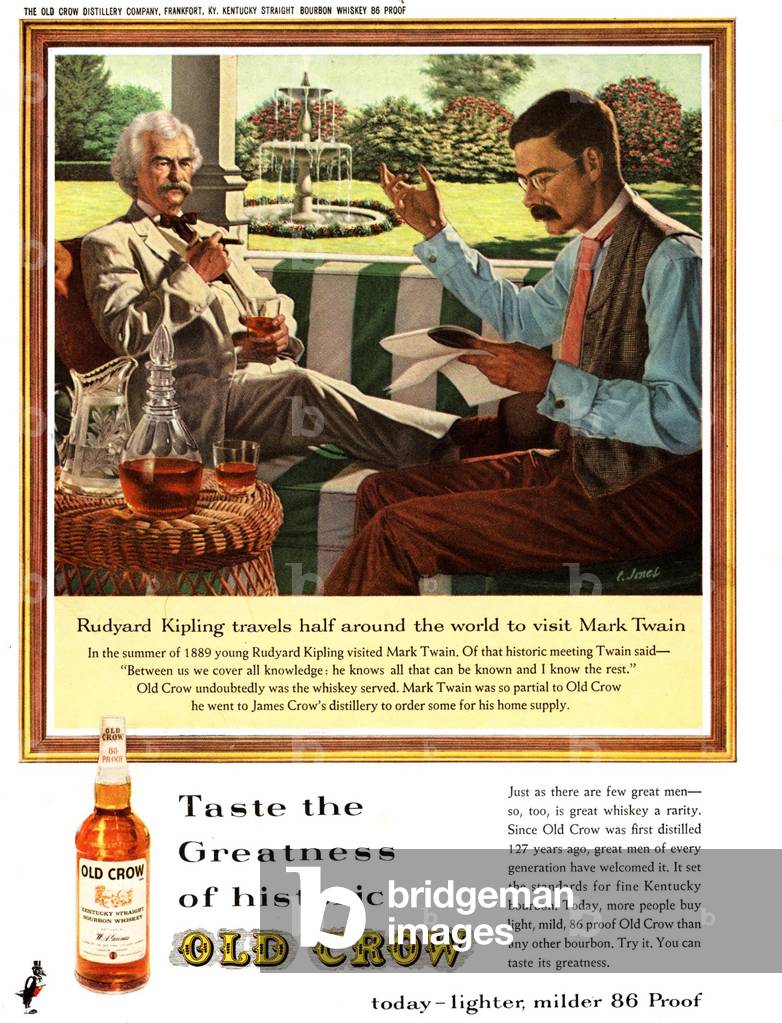 Old Crow Magazine, advert, USA, 1940s
