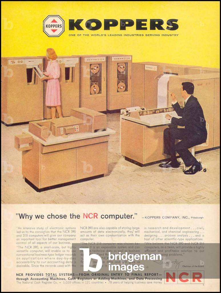 NCR Magazine Advert, USA, 1950s