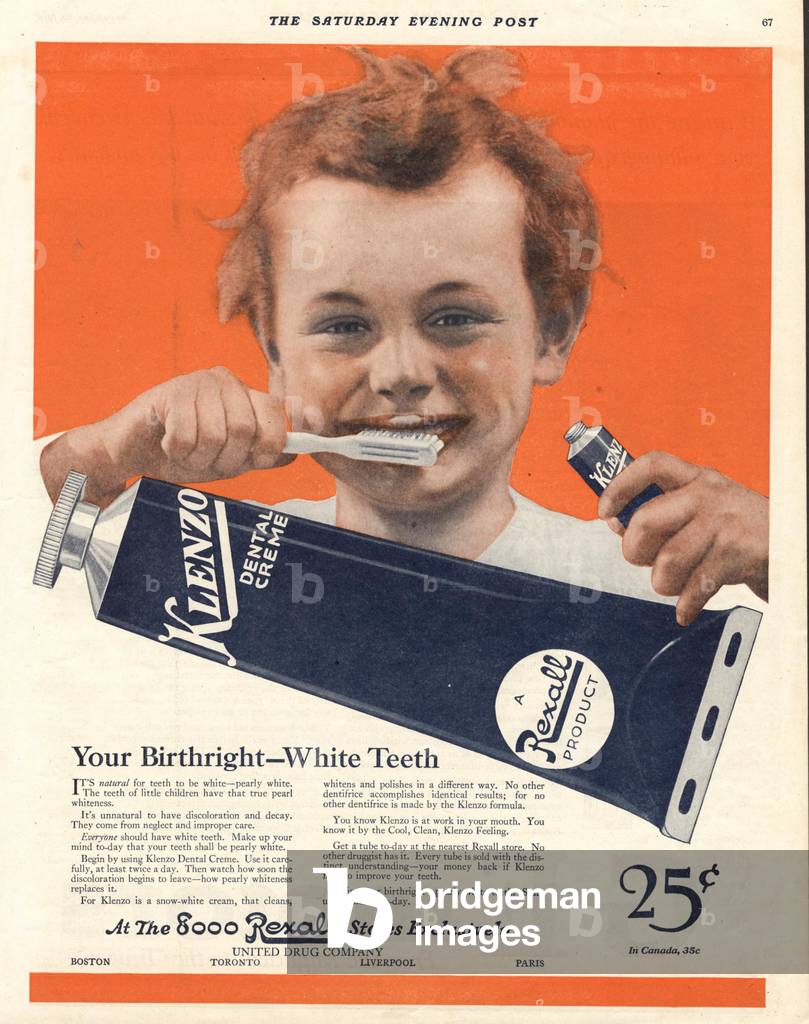 Klenzo Magazine, advert, USA, 1920s