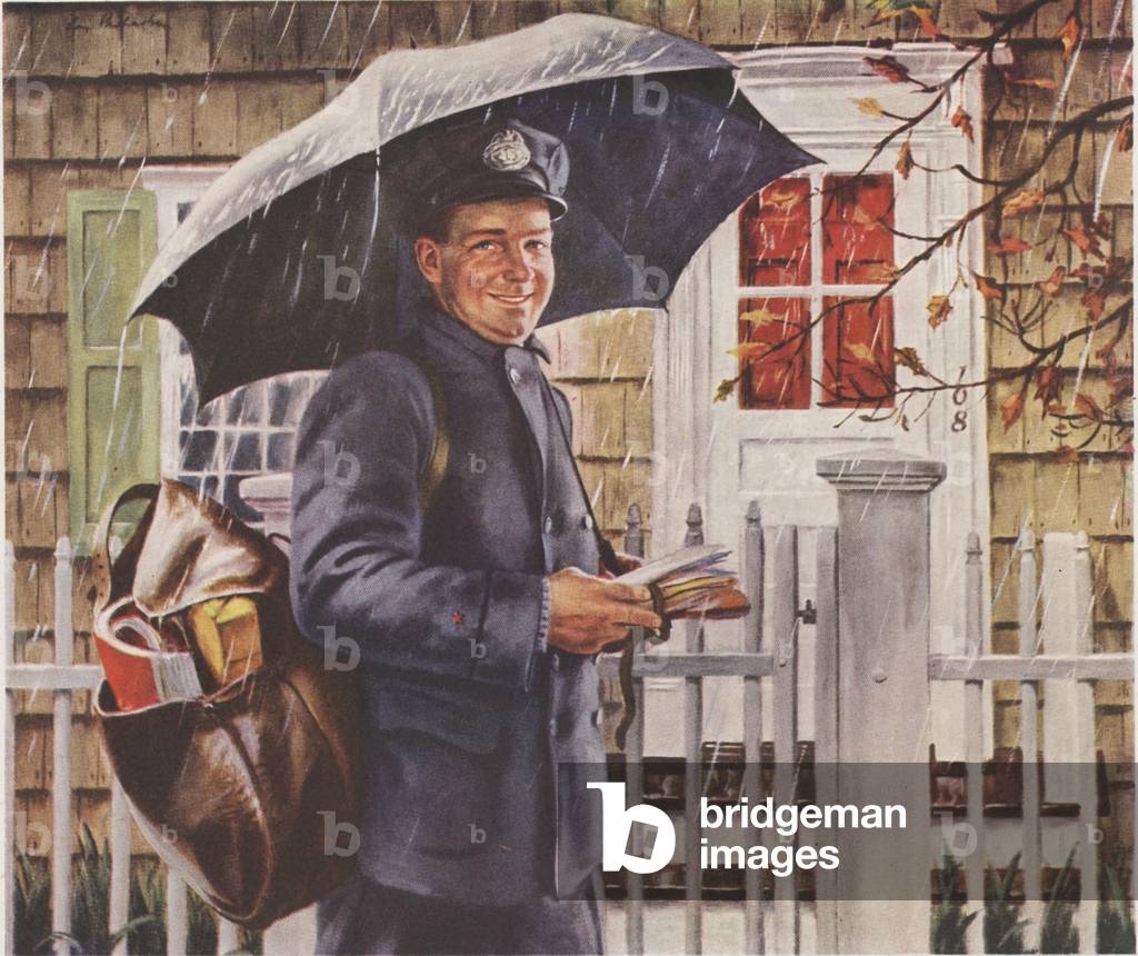 The Jolly Postman Magazine Plate, USA, 1940s