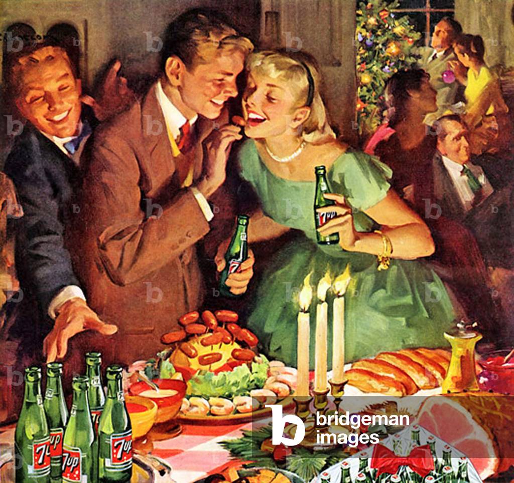 7up Magazine Advert (detail), USA, 1940s