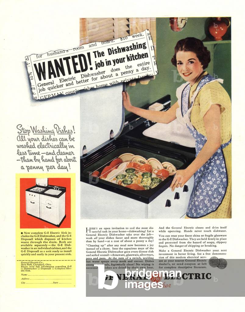 General Electric Magazine, advert, USA, 1940s