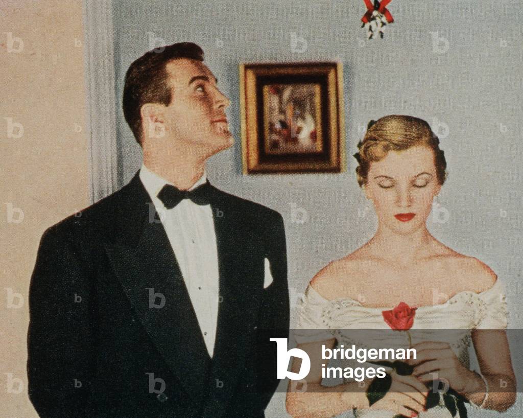 mistletoe, USA, 1950s (print)