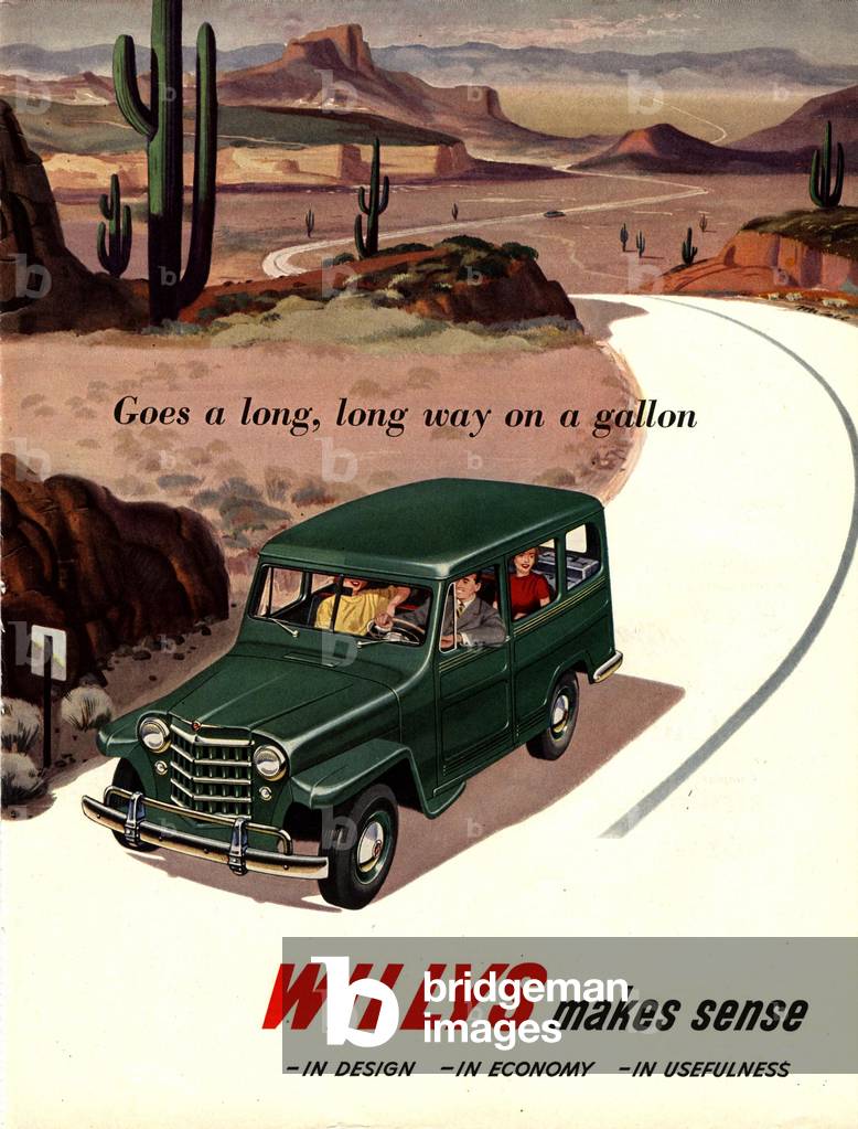 jeeps willys, 1940s (print)