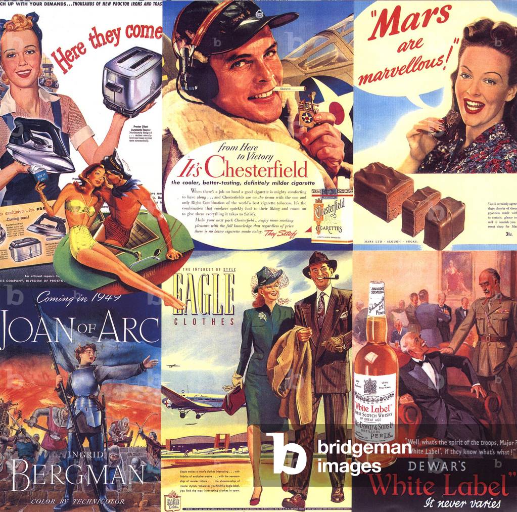 Advertising editing, 1940s (print)