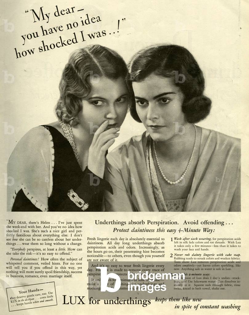 Lux Magazine Advert, USA, 1930s