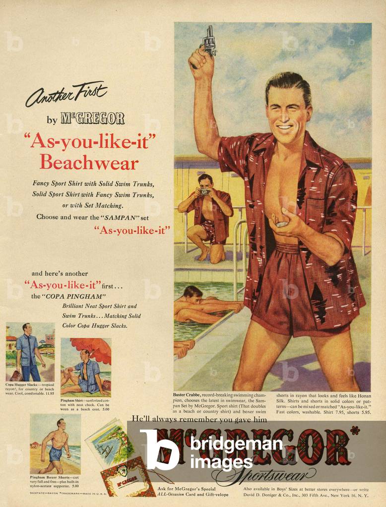 McGregor Magazine, advert, USA, 1950s