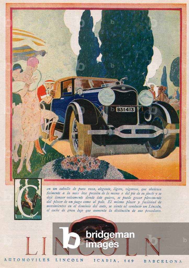 Lincoln Division of Ford Magazine, advert, USA, 1920s