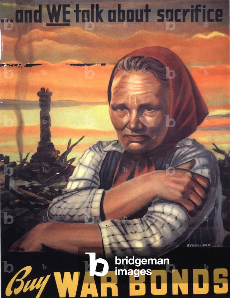 propaganda war bonds WW2, 1940s (print)
