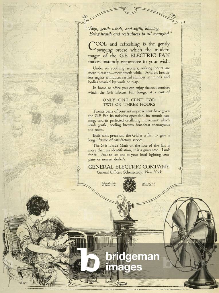 General Electric Magazine Advert, USA, 1910s