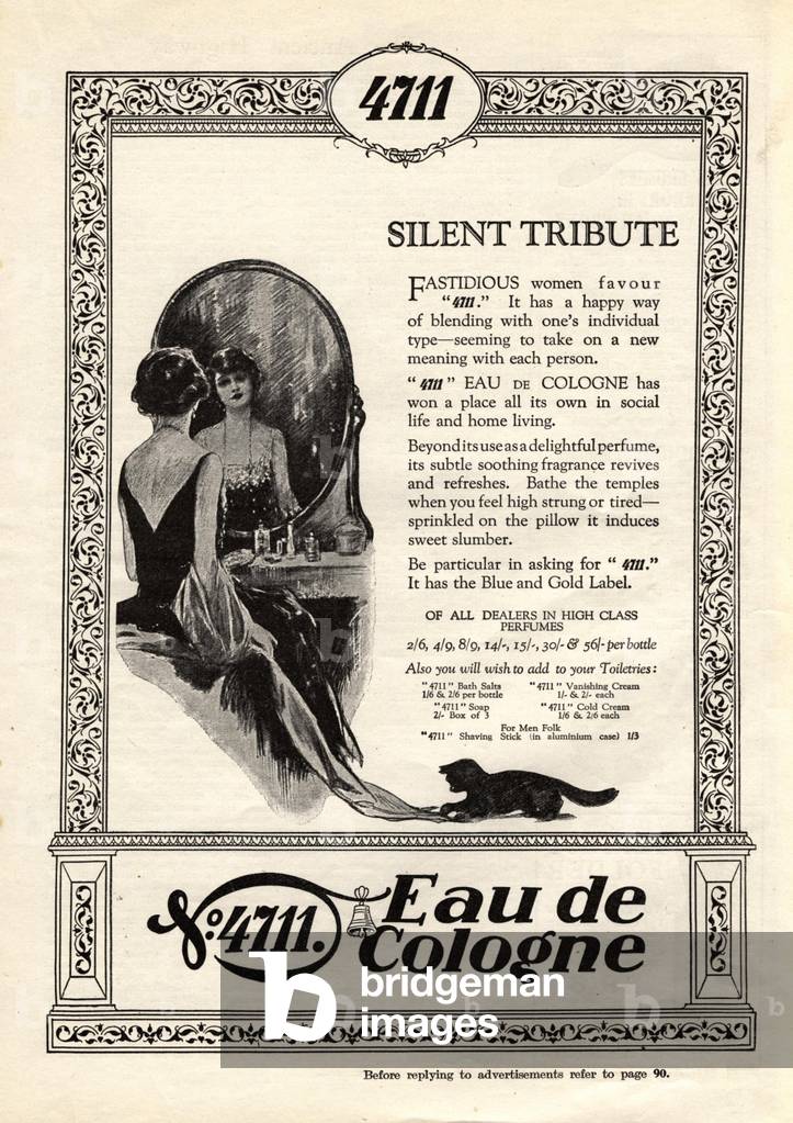 4711 Eau de Cologne Magazine, advert, UK, 1920s