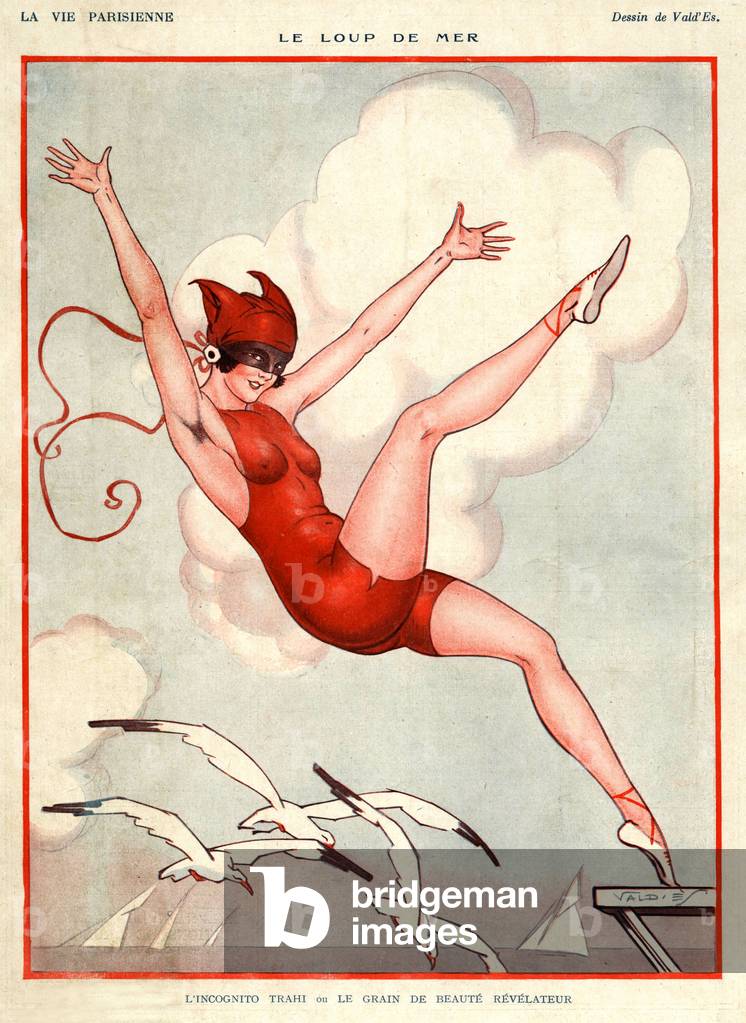 La Vie Parisienne Magazine Plate, France, 1920s (print)