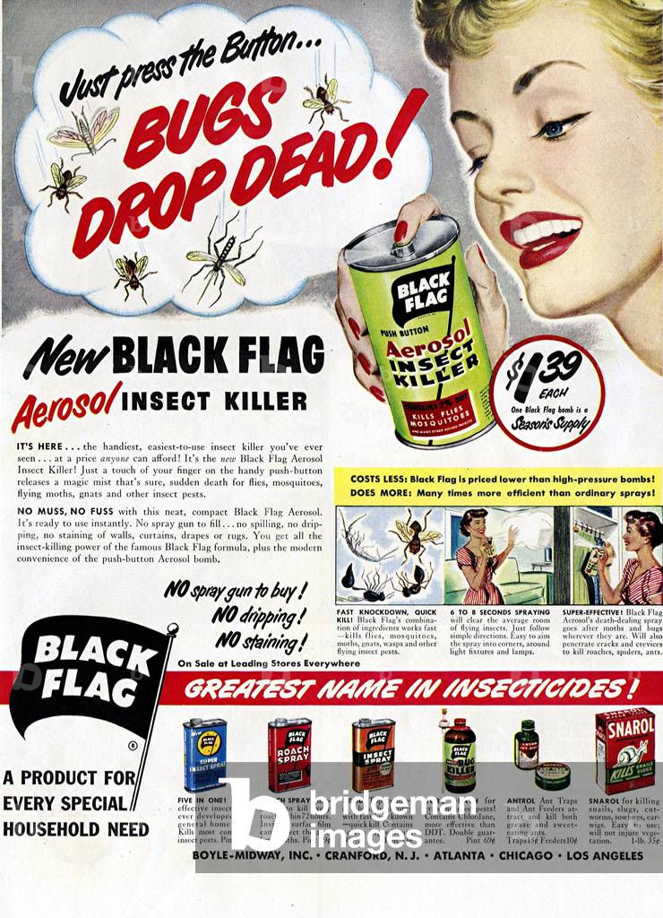 Black Flag Magazine Advert, USA, 1950s