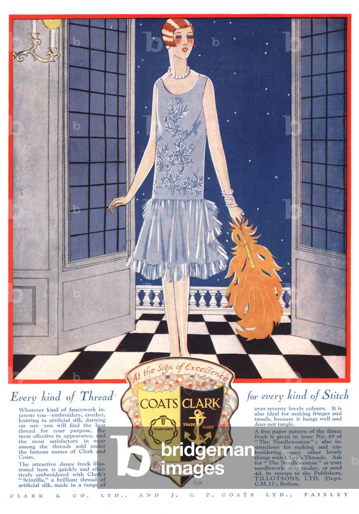 fabrics coats clark, 1920s