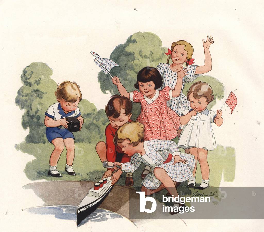 Sailing Boats Book Plate, UK, 1930s