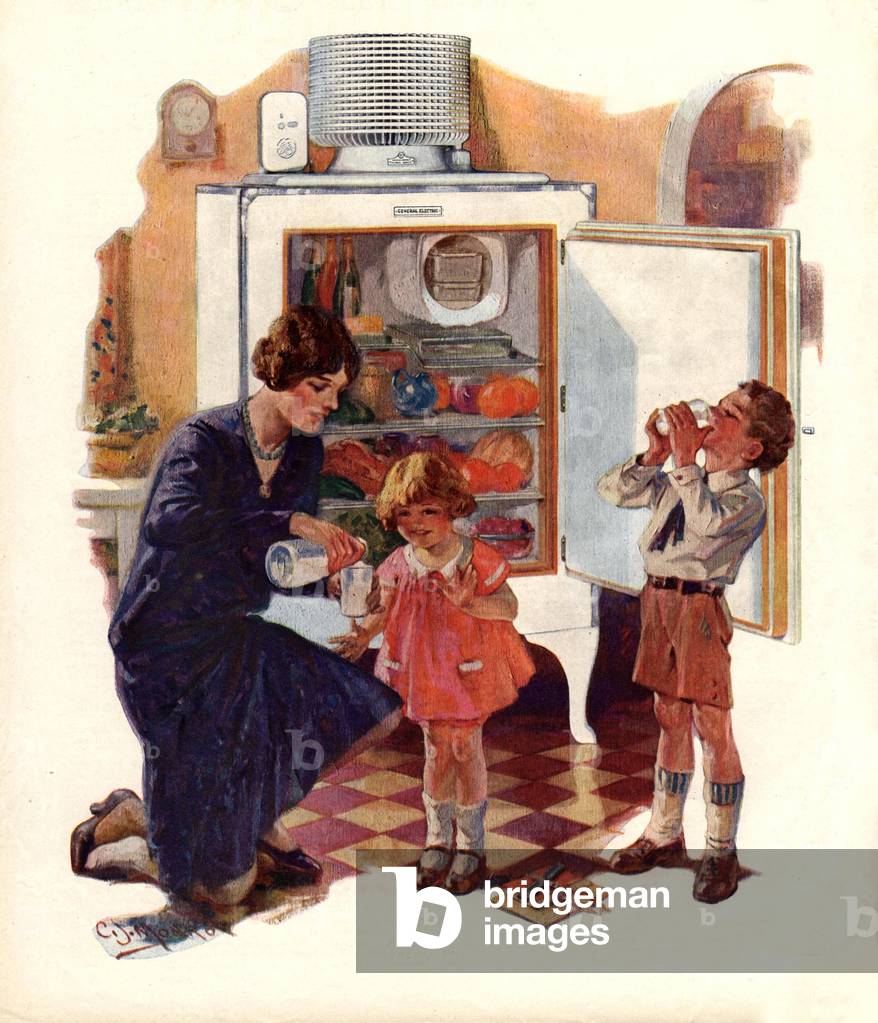 General Electric Fridges Magazine, advert, USA, 1920s