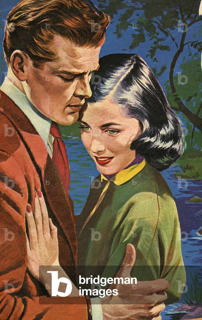 Romance Magazine Plate, UK, 1950s