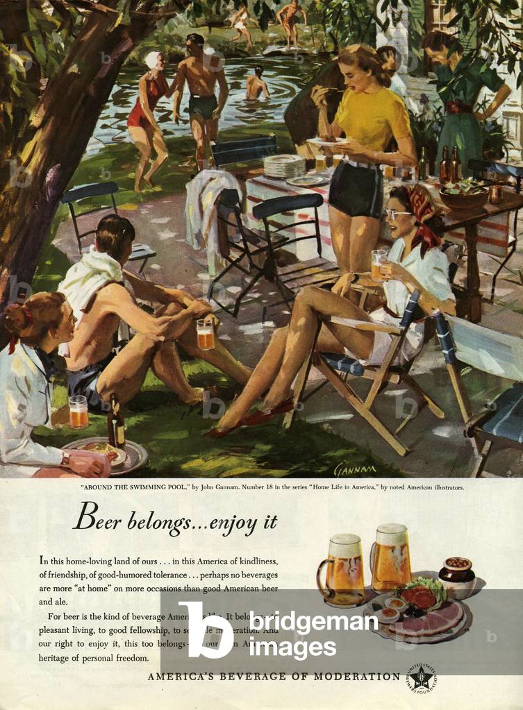 United States Brewers Foundation Magazine Advert, USA, 1940s