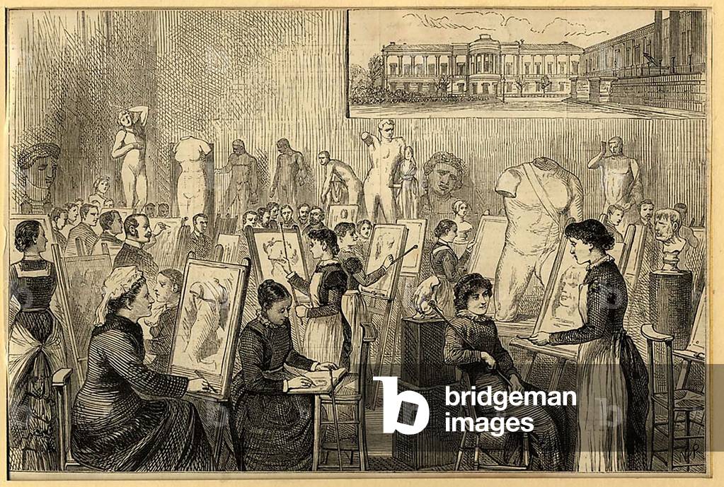 Art Class Magazine Plate, UK, 1890s