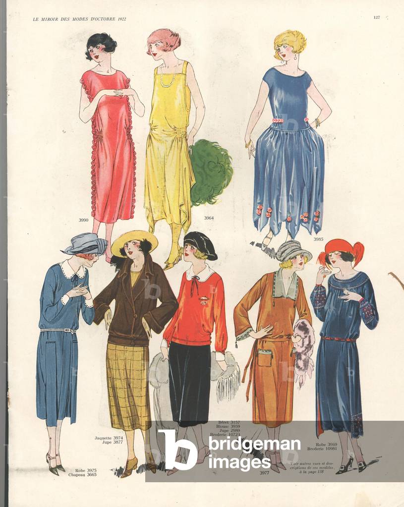 Womens Fashion, Magazine Plate, France, 1920s