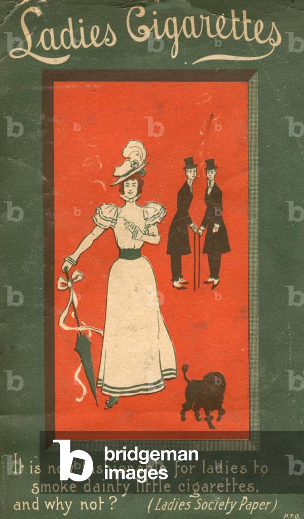 Women Smoking Magazine, advert, UK, 1890s