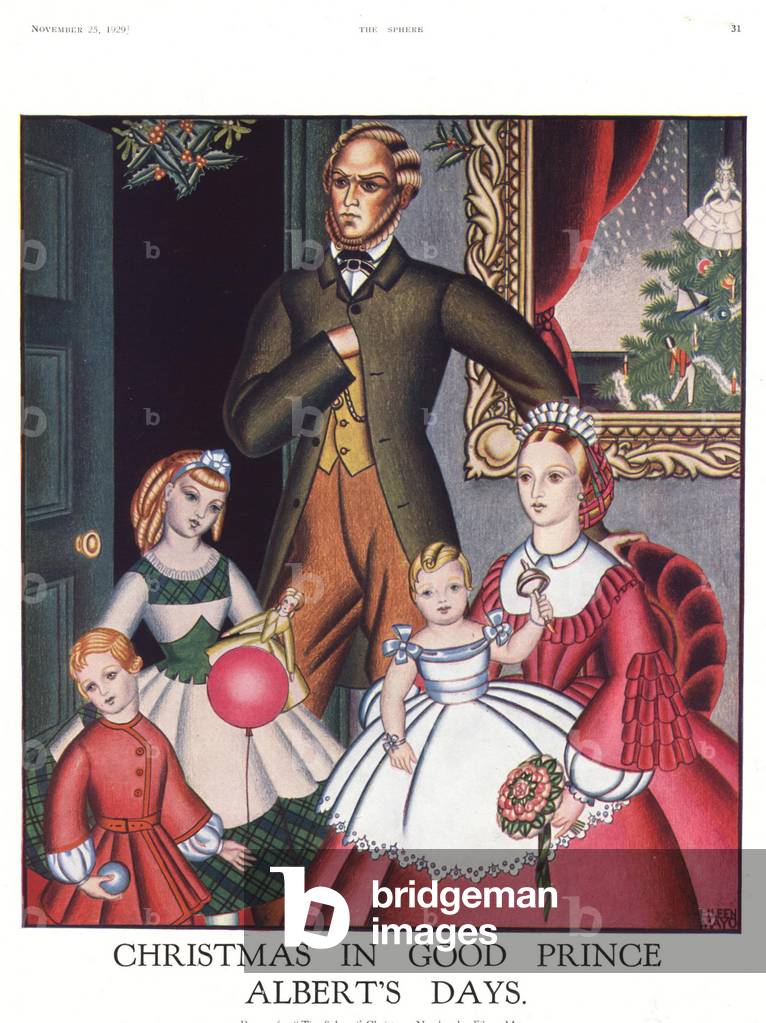 Christmas Magazine Plate, UK, 1840s & Pre