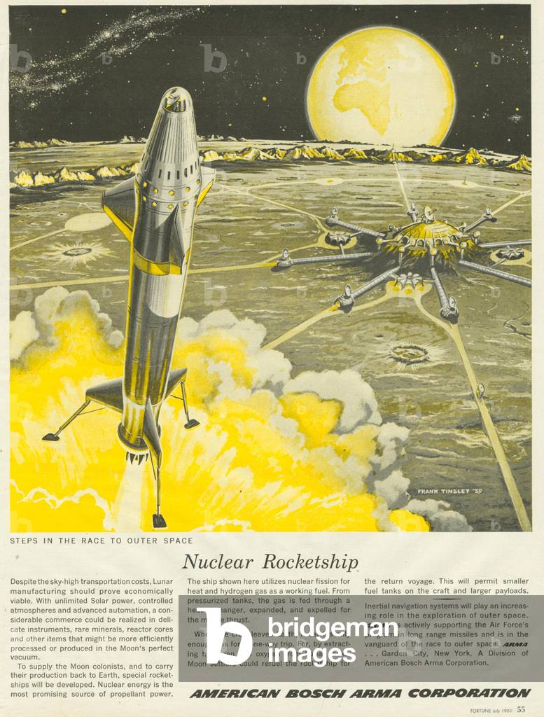 Futuristic Magazine, advert, USA, 1950s