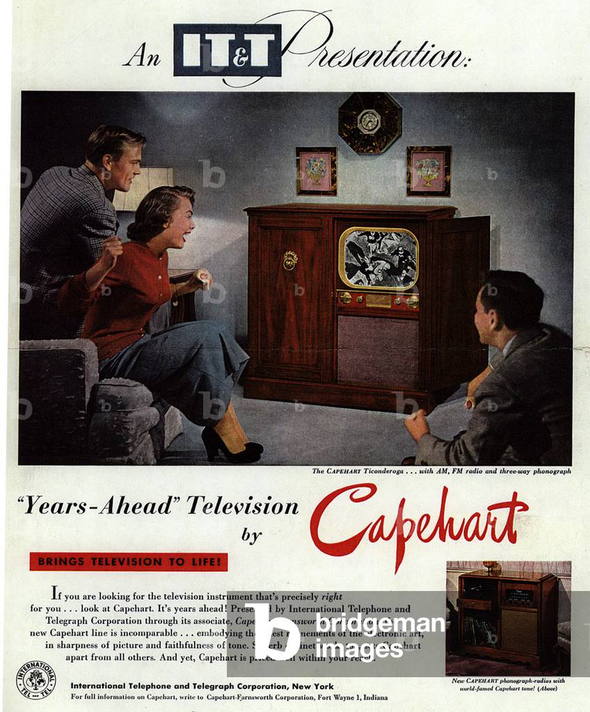 Capehart Magazine Advert, USA, 1950