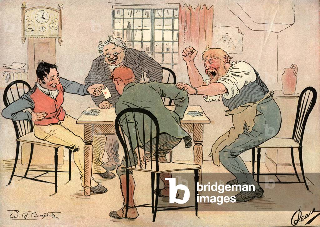 Card Games Magazine Plate, UK, 1890s