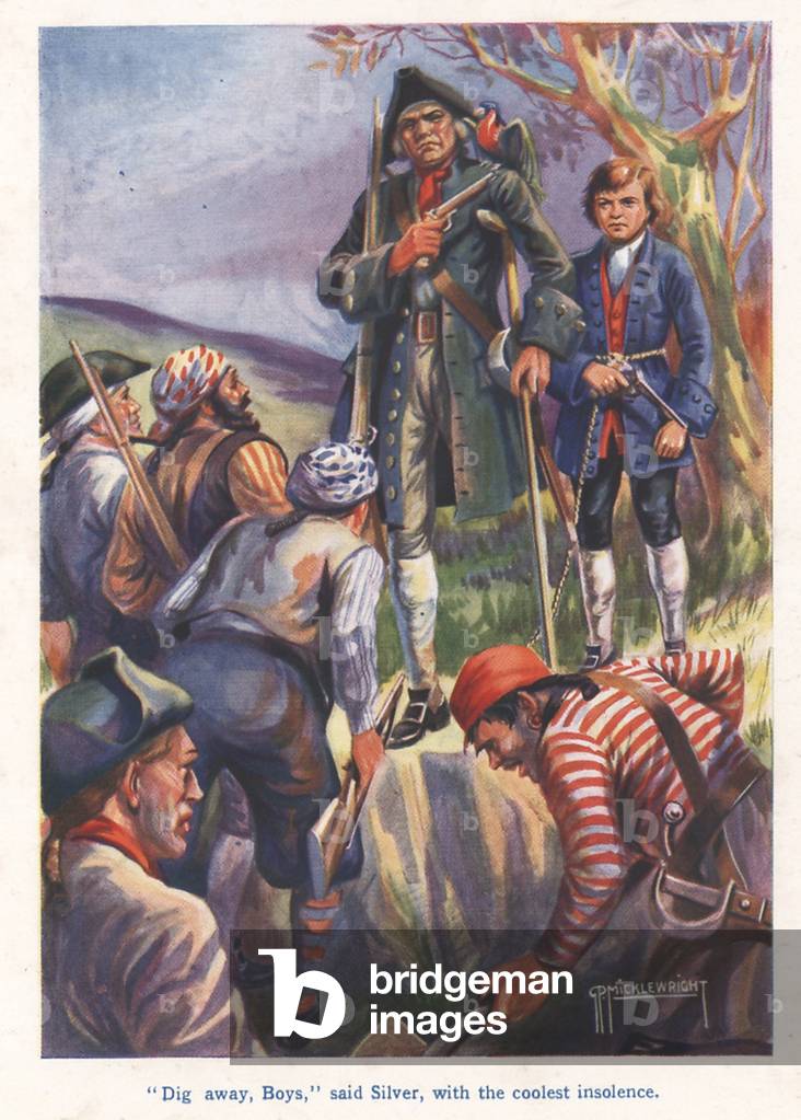 Treasure Island Book Plate, UK, 1950s