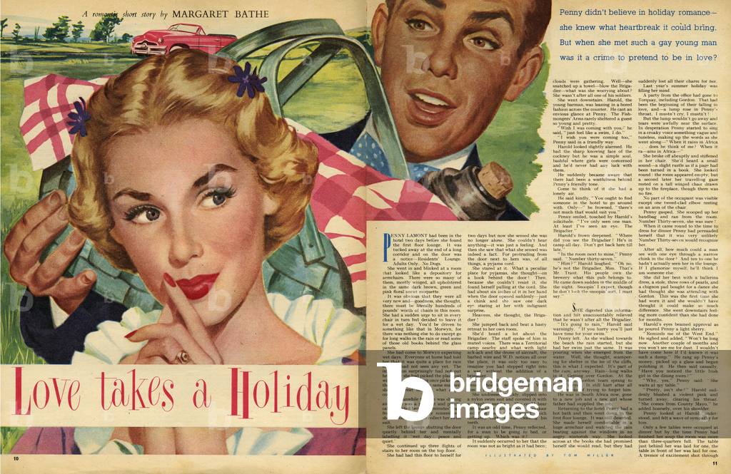 Romance Magazine Plate, UK, 1950s