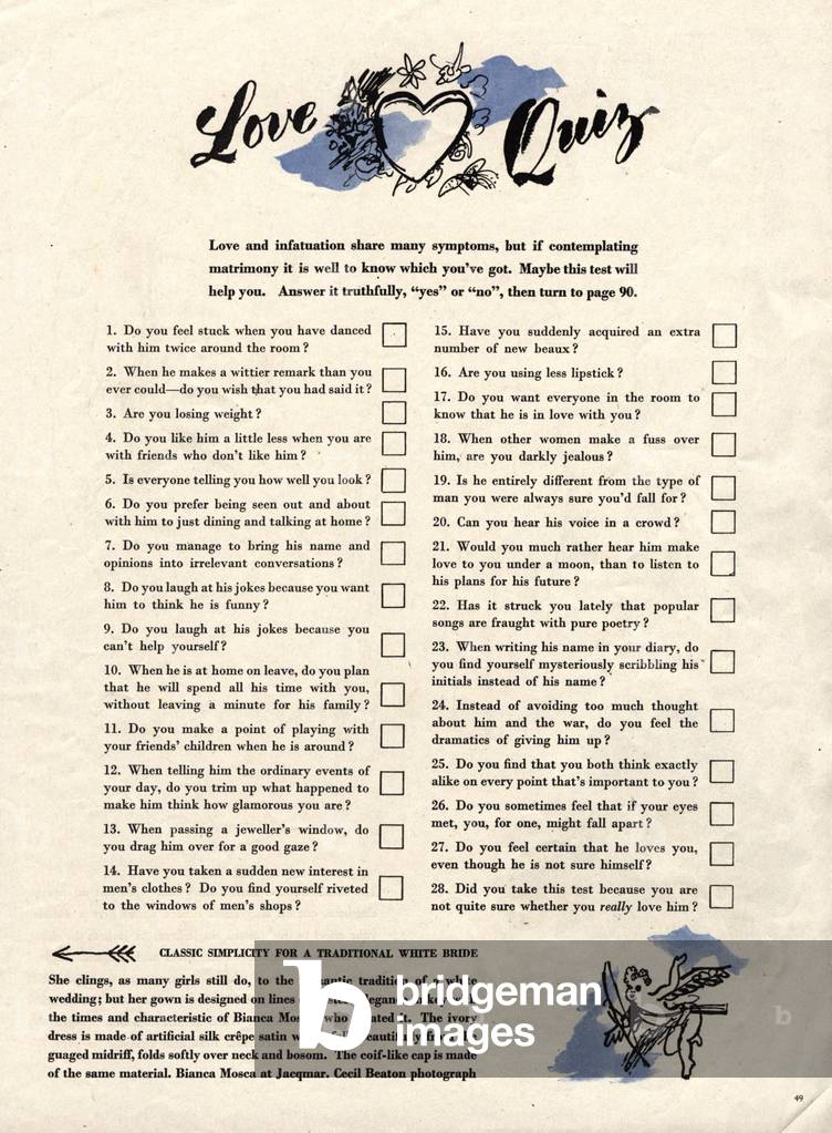 Questionnaires, 1950s (print)