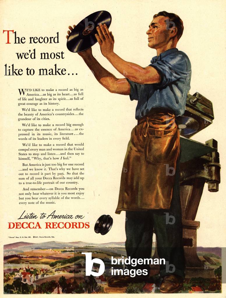 Decca Records Magazine, advert, USA, 1940s
