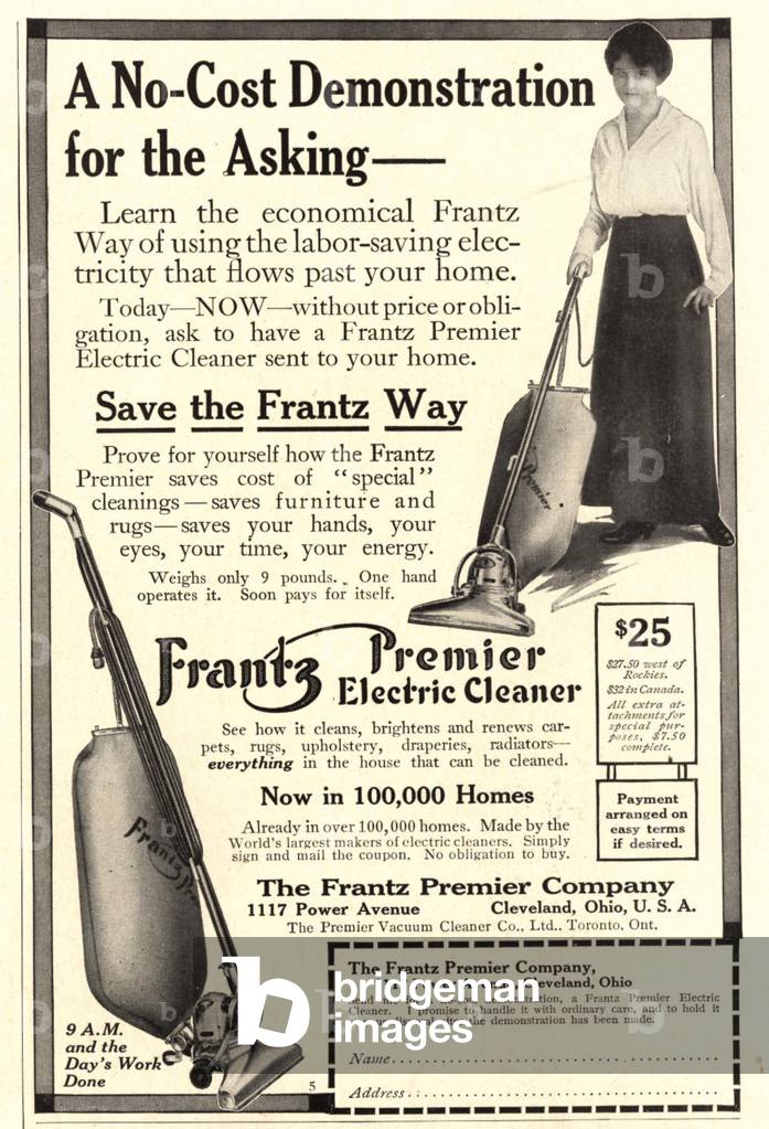 Hoover Magazine, advert, USA, 1910s