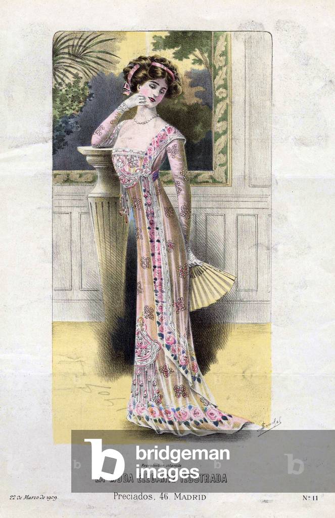 Fashion, Magazine Plate, Spain, 1900s