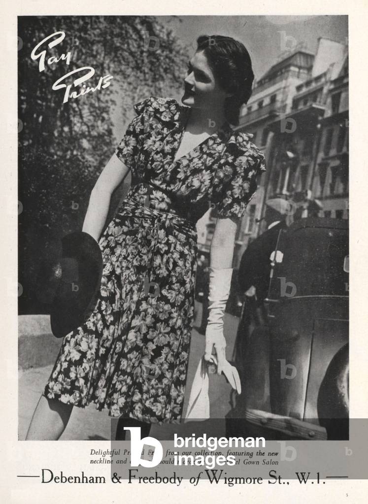 Debenhams and Freebodys Magazine, advert, UK, 1940s