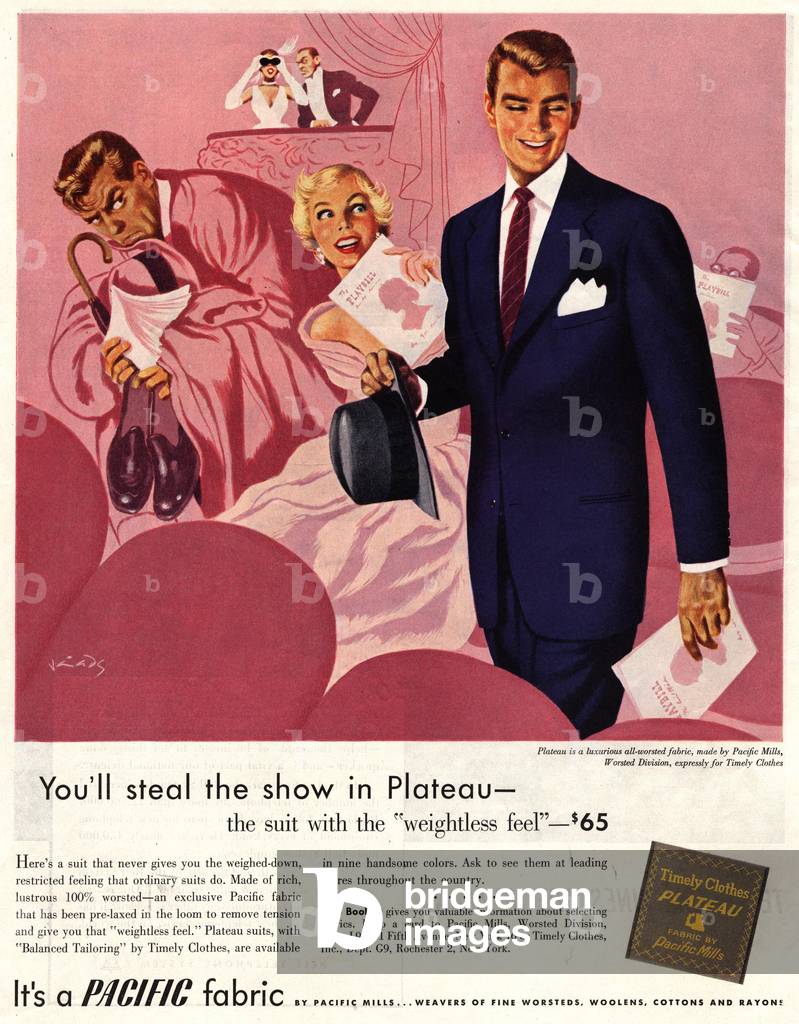 pacific mens suits, 1950s (print)