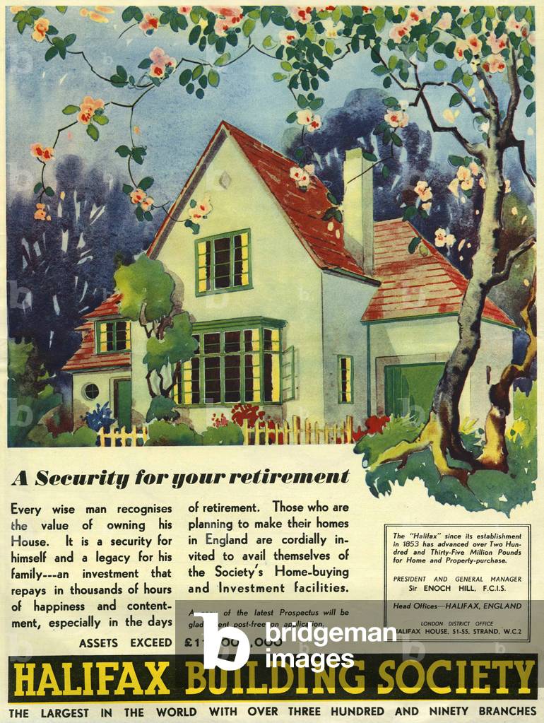 Halifax Magazine, advert, UK, 1930s