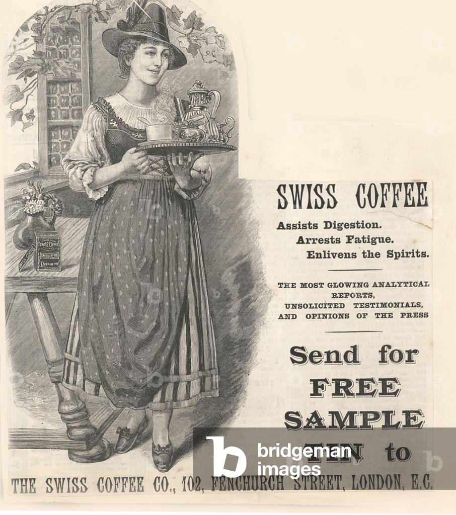 Swiss Coffee Company Magazine, advert, UK, 1890s
