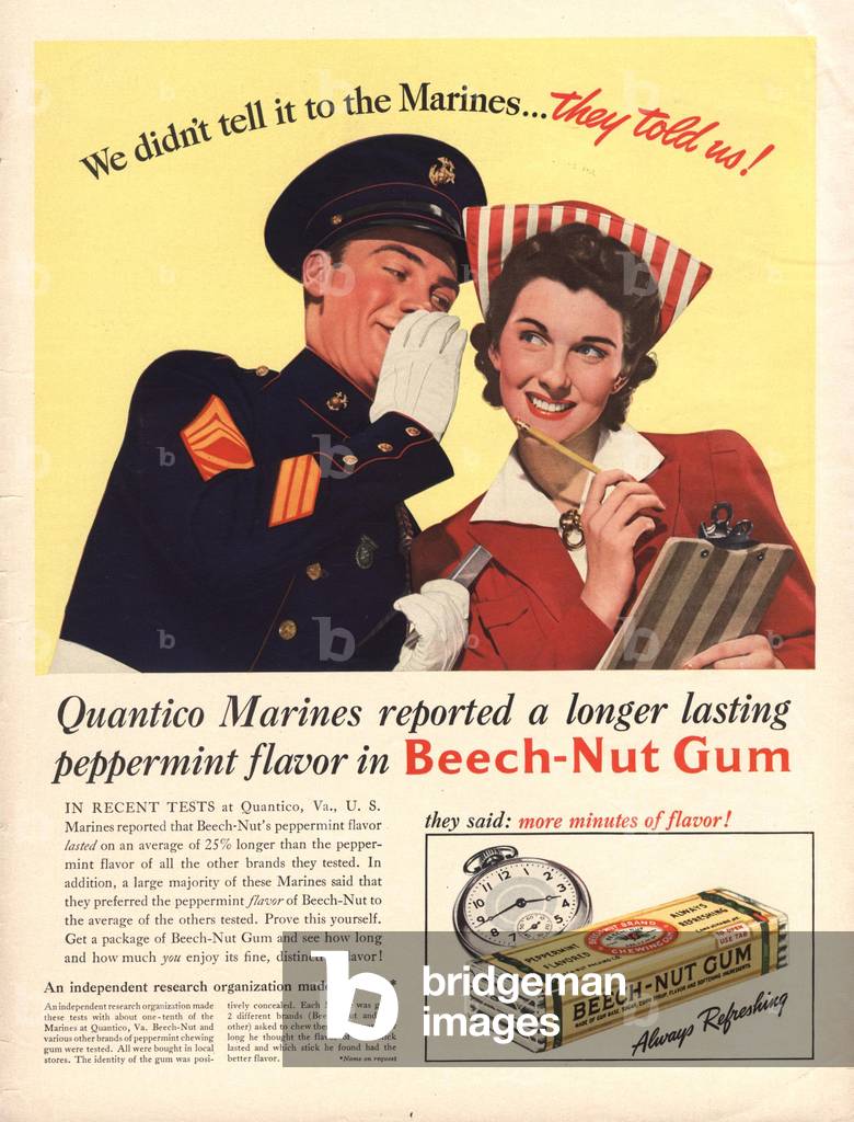 Beech-Nut Gum, 1940s (print)