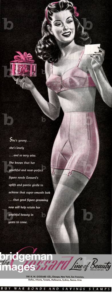 Gossard Magazine Advert, USA, 1940s